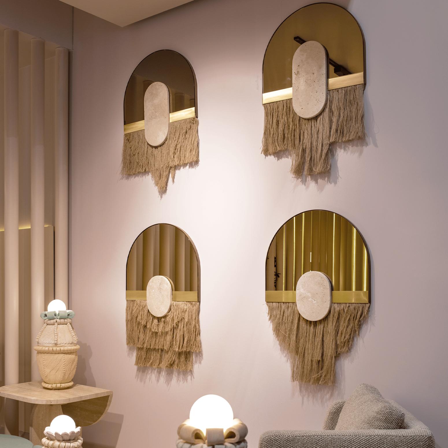 Souk Ecru Shell decoratieve wandspiegel - 2