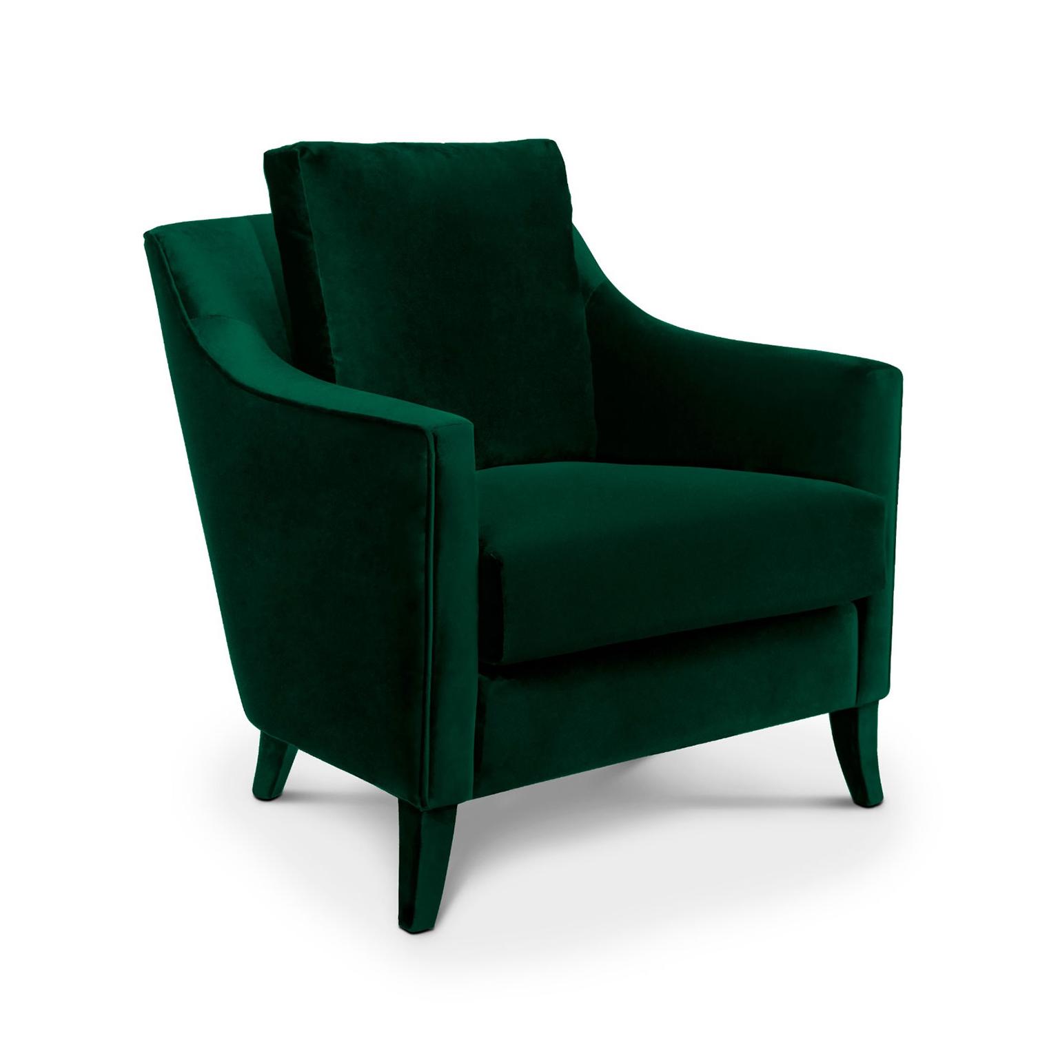 Pluche fluwelen fauteuil