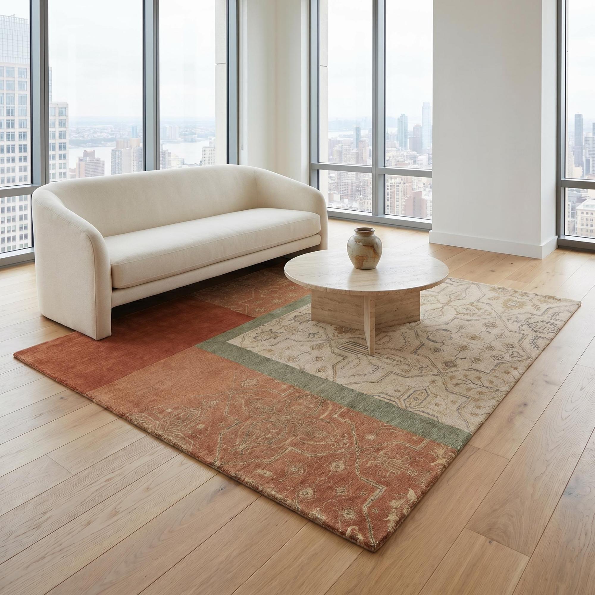 Terra Inlay design vloerkleed