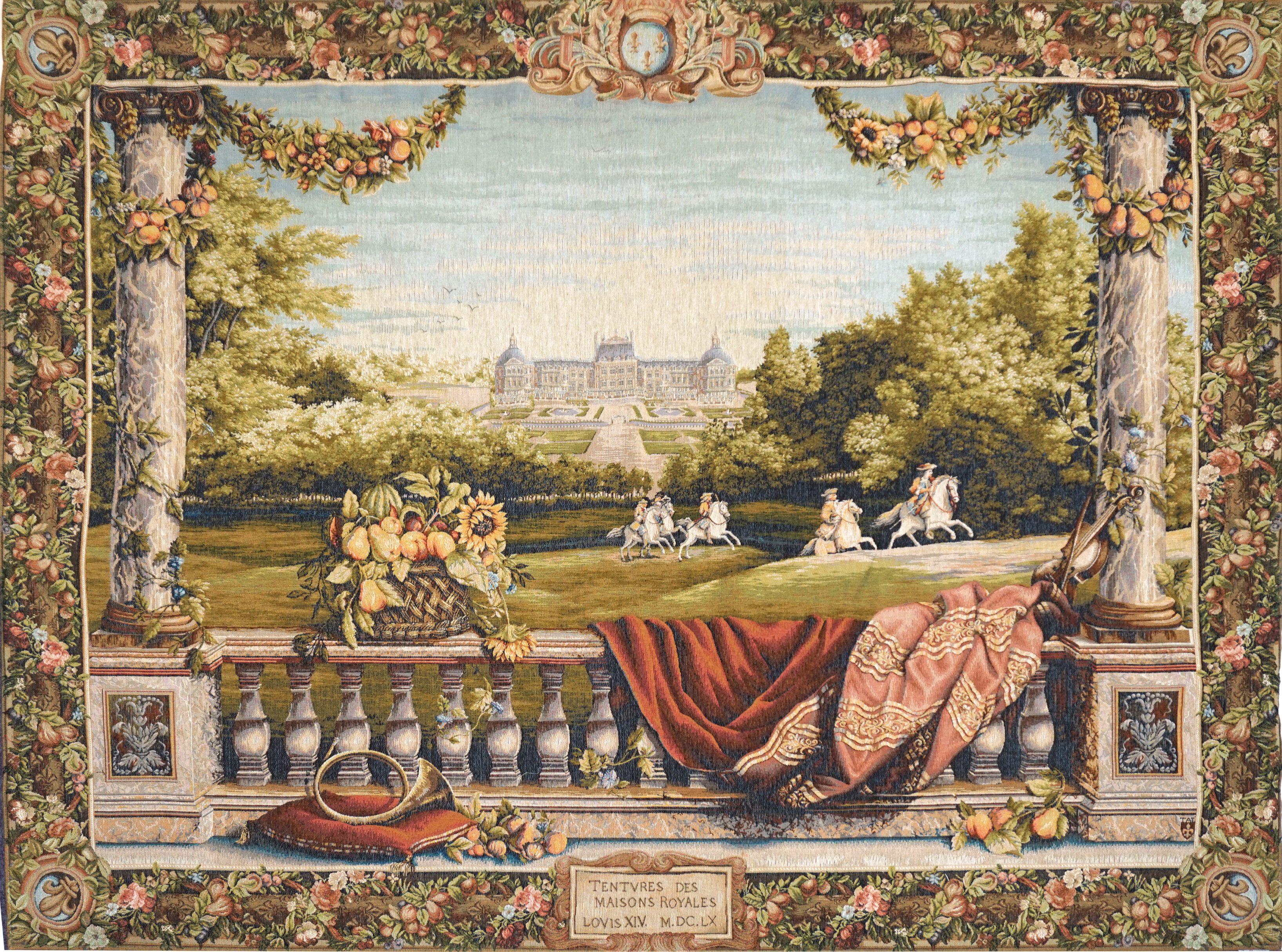 Terrace at the Castle wandtapijt | Maat: 150 × 200 cm