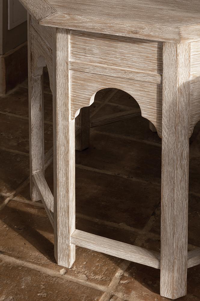 Tanjina Venetian White Oak bijzettafel