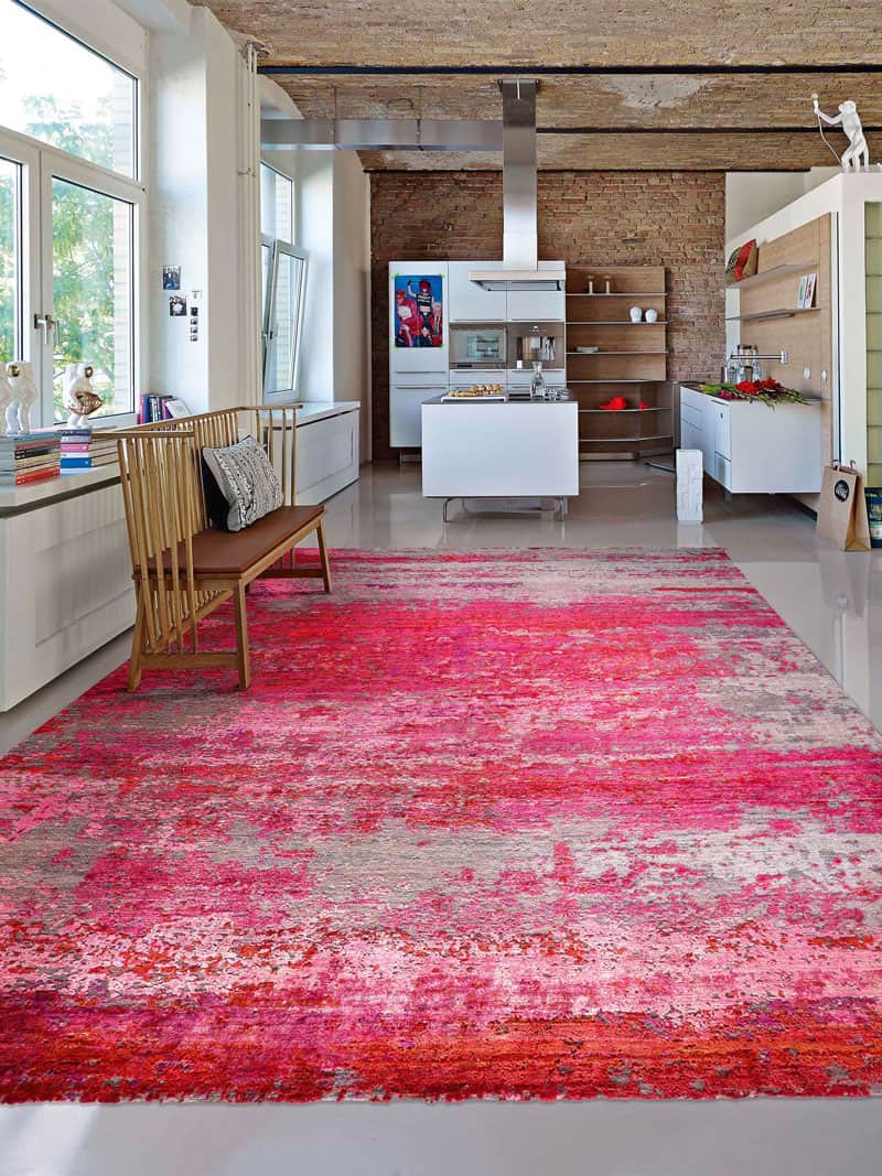 Rose handgemaakte luxe tapijt