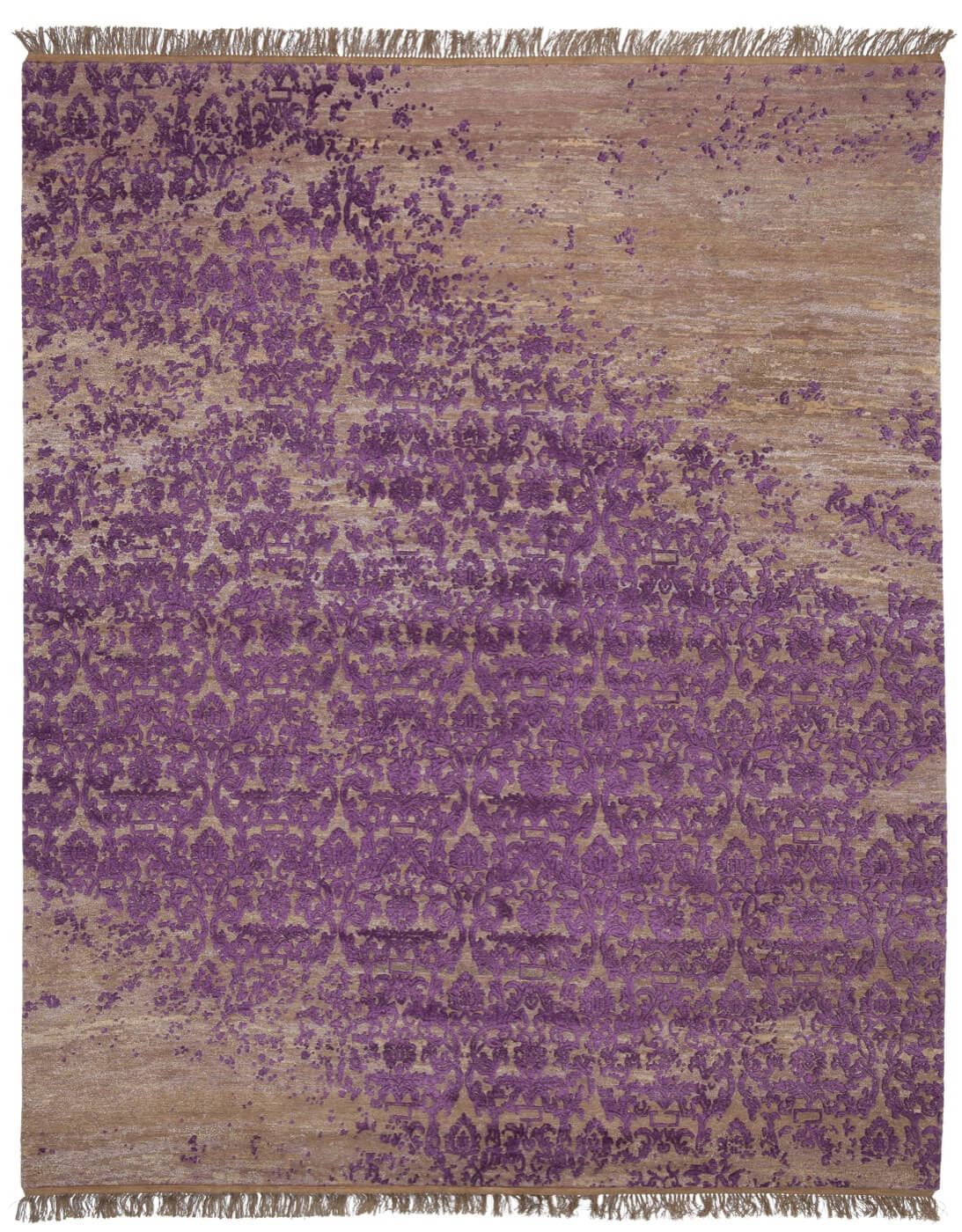 Roma radi raved paars grijs tapijt | Maat: 450 × 550 cm