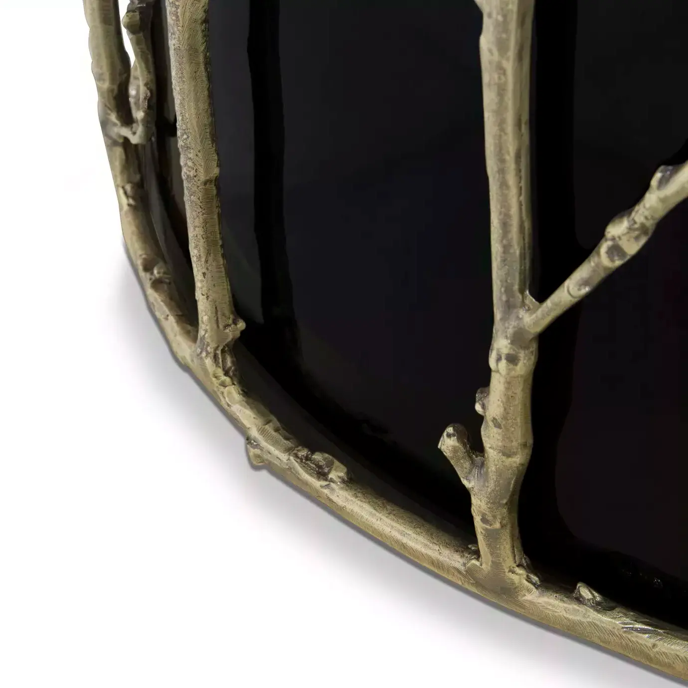 Elowen glazen blad eettafel