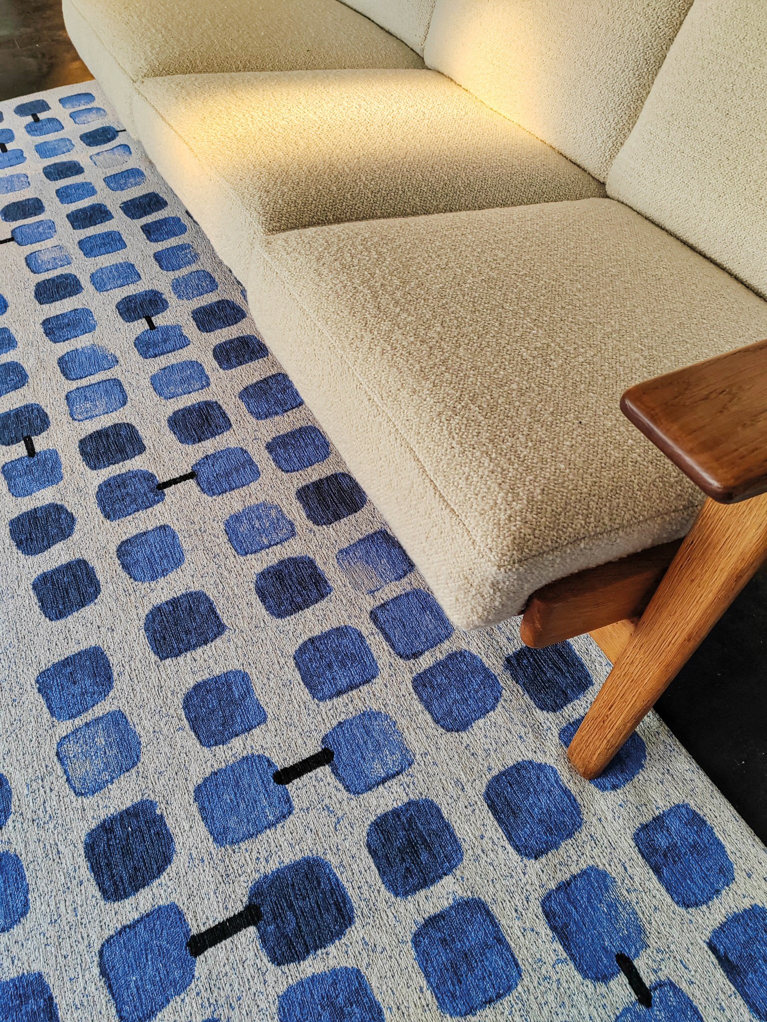 Amparo Blues tapijt | Maat: 80 × 150 cm