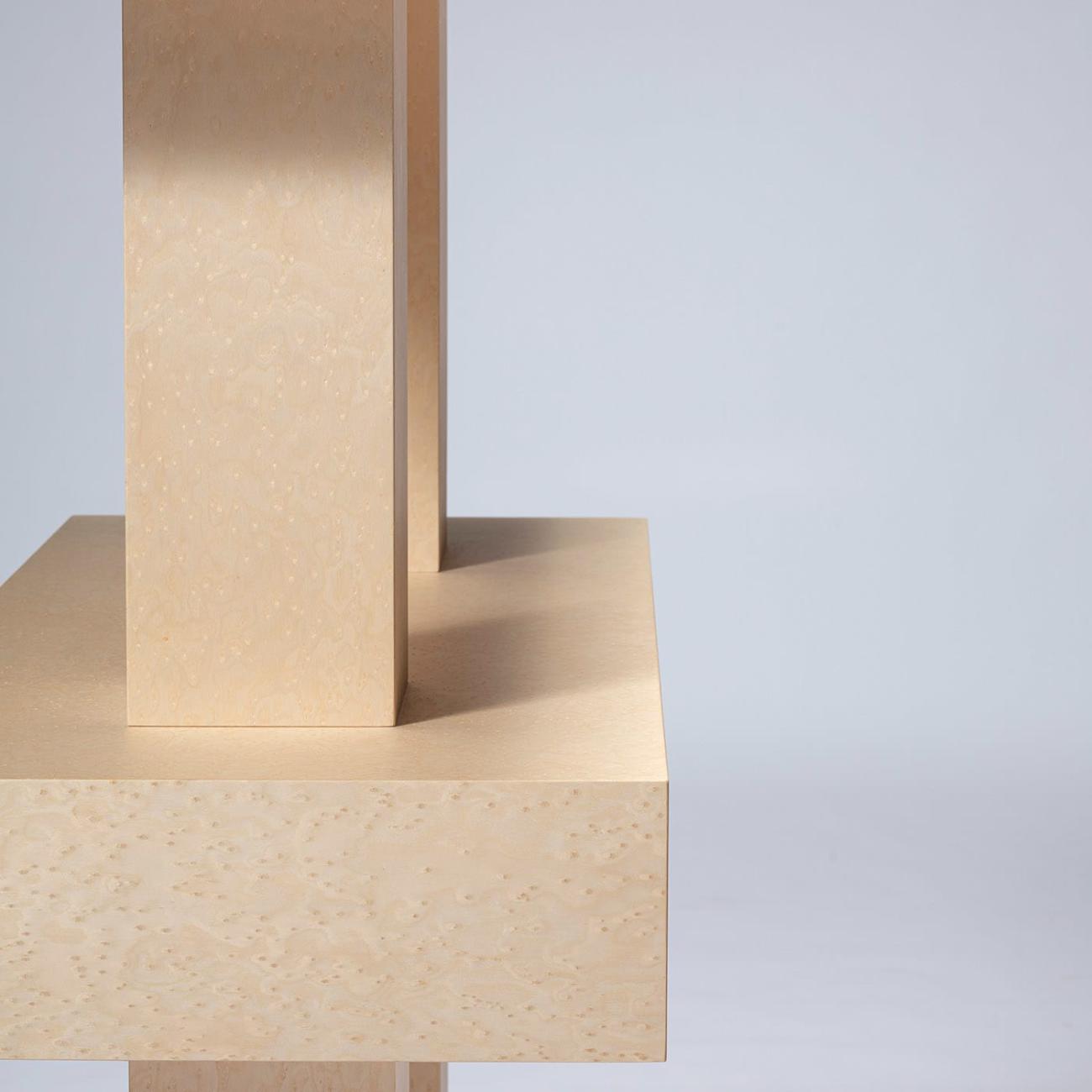 Eigentijdse houten boekenkast