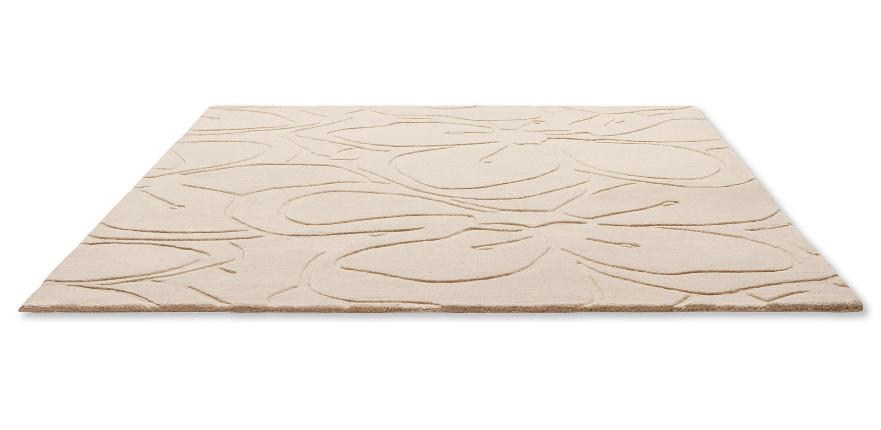 Romantic magnolia crème tapijt | Maat: 200 × 280 cm