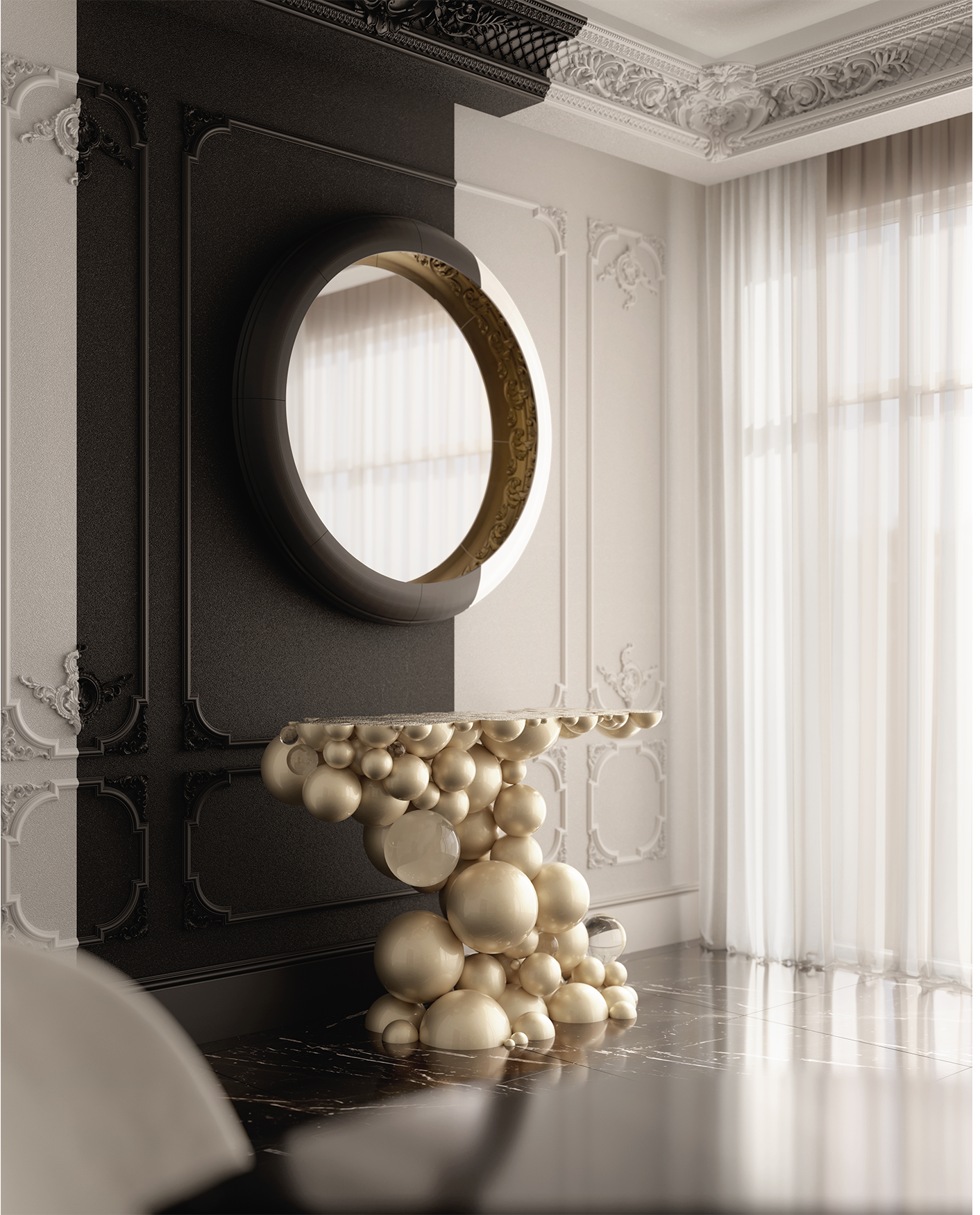 Orbit gouden console