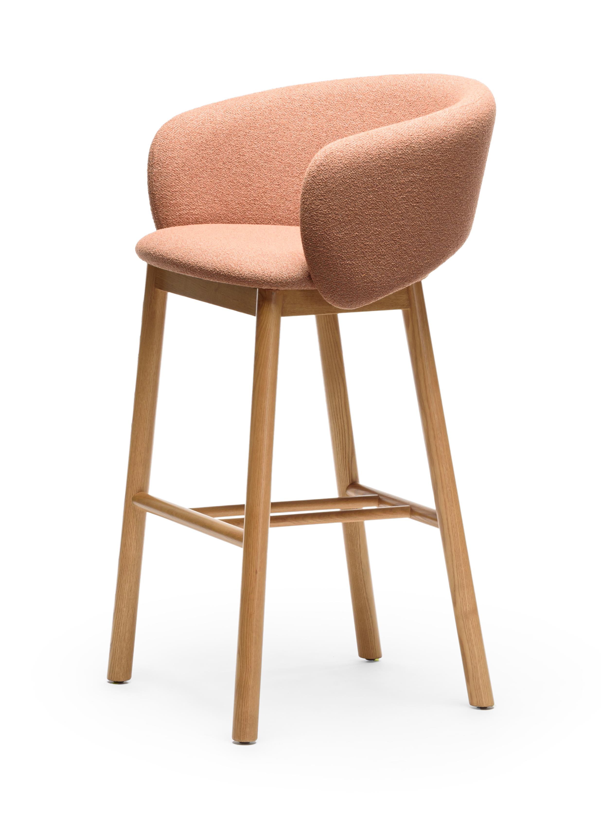 Bel SG-75 Terracotta Essenhout Barkruk
