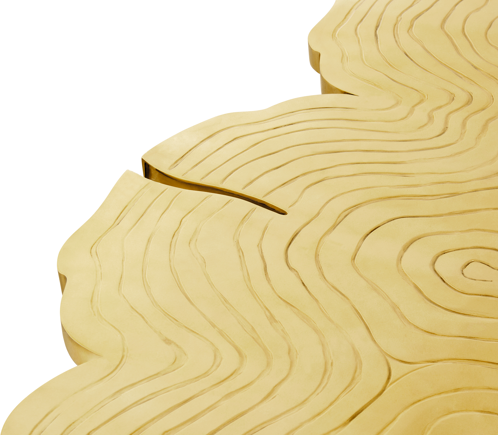 Artisan gouden eettafel | Afmetingen: B 350 cm