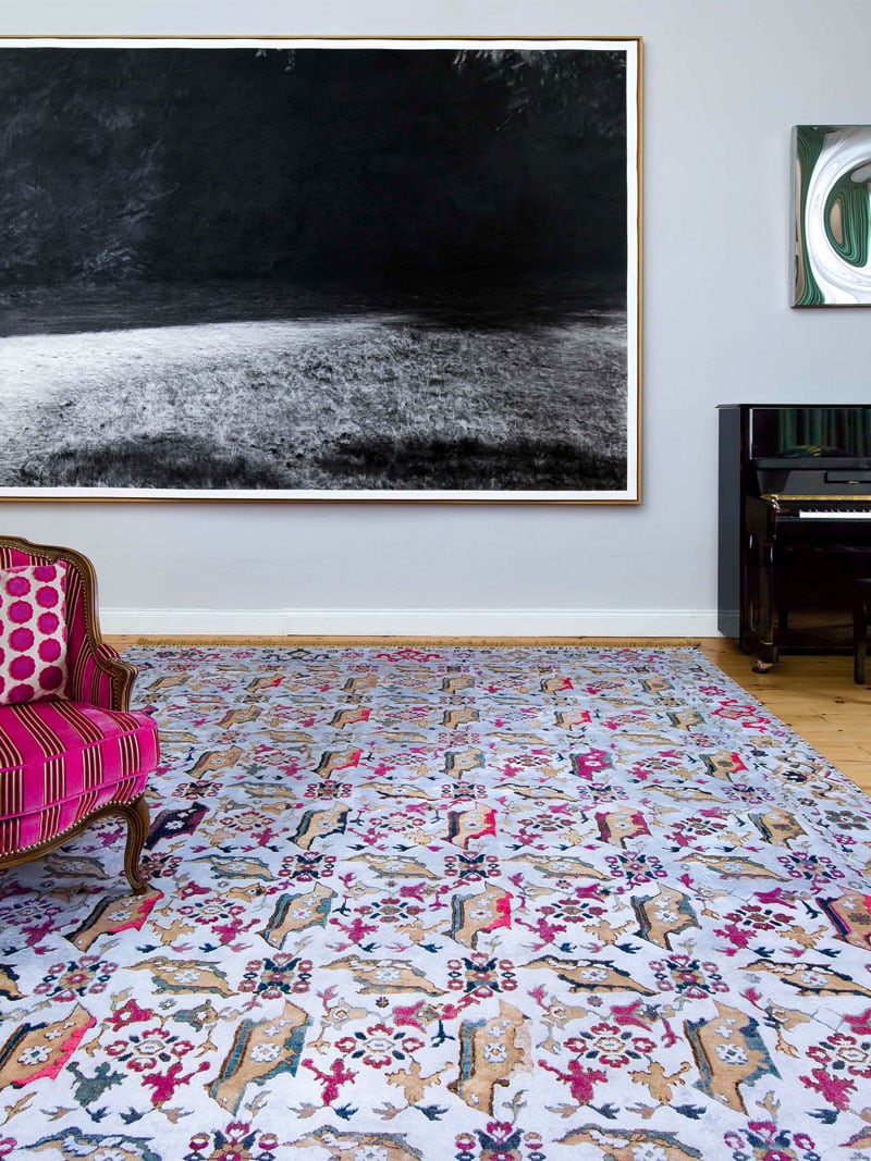 Bird Ushak luxe handgeknoopt vloerkleed