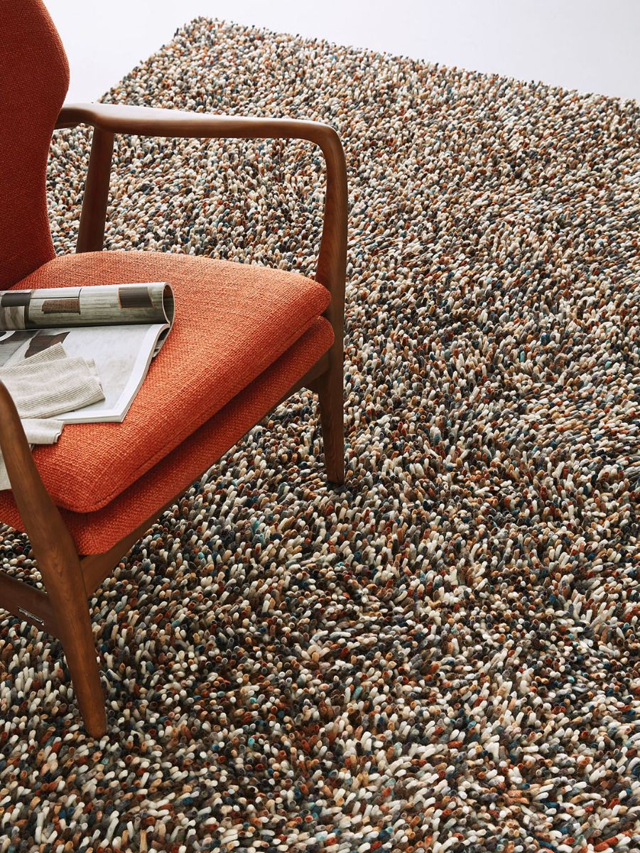 Dots donkergrijs mix tapijt | Maat: 170 × 240 cm