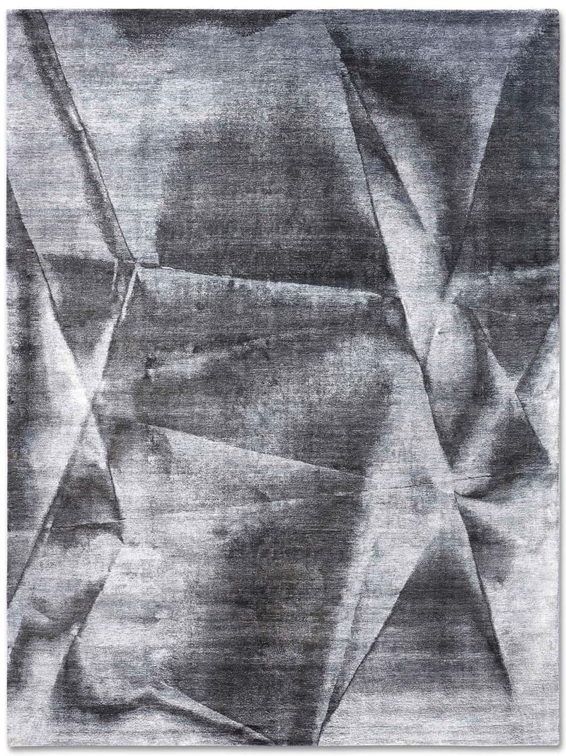 Charcoal luxe handgeknoopt vloerkleed