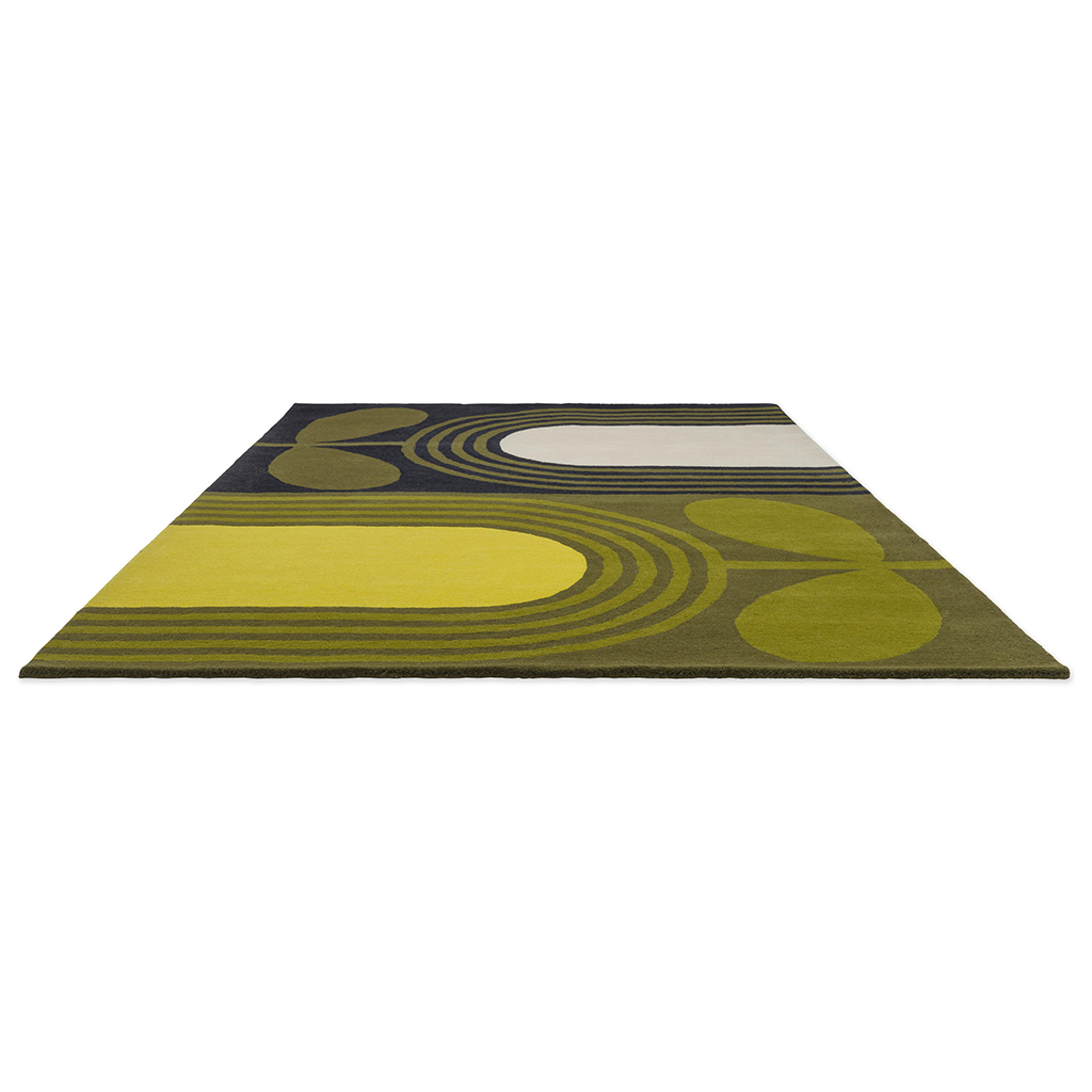 Striped tulip zeegras designer wol tapijt | Maat: 200 × 280 cm