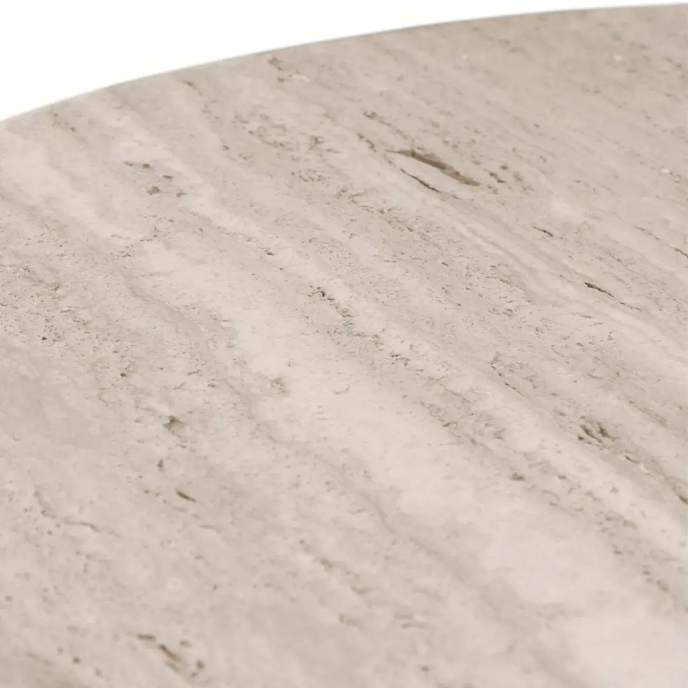 Parisienne travertijn marmer ovale eettafel