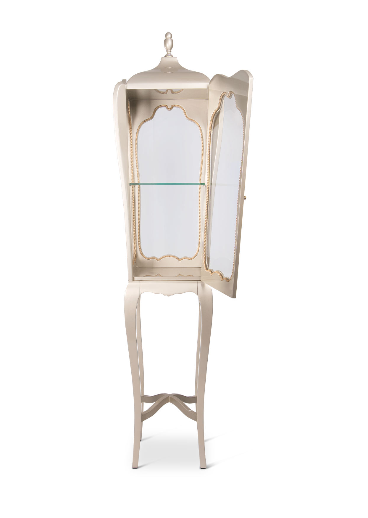 Empire smalle crème vitrinekast
