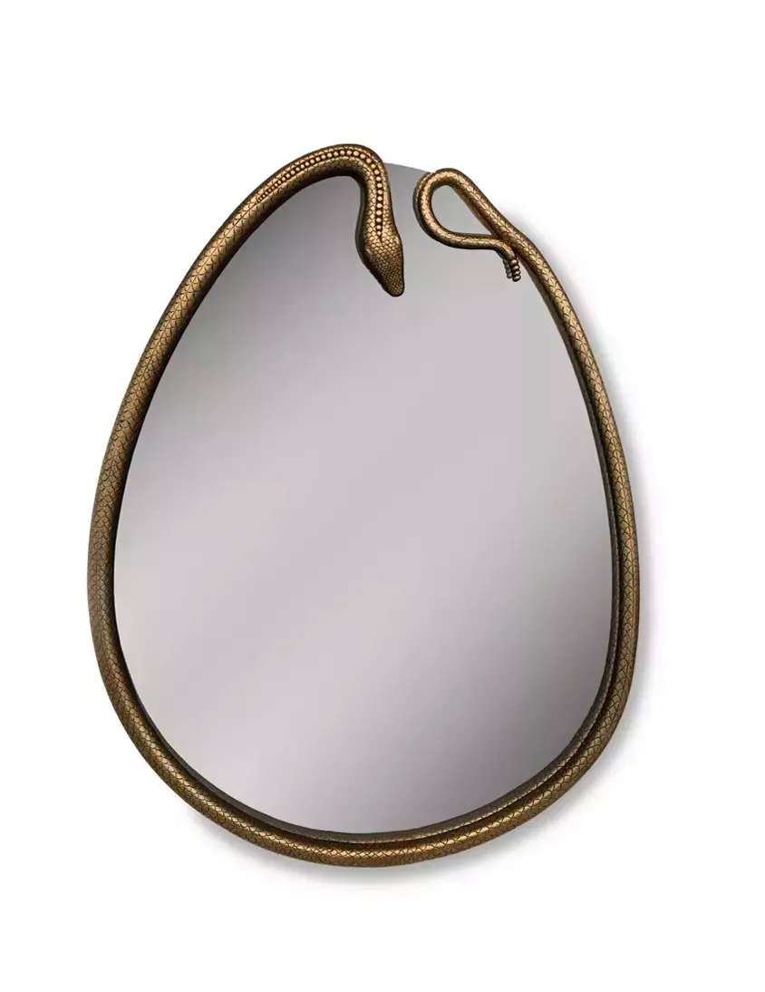 Serpentine peervormige spiegel