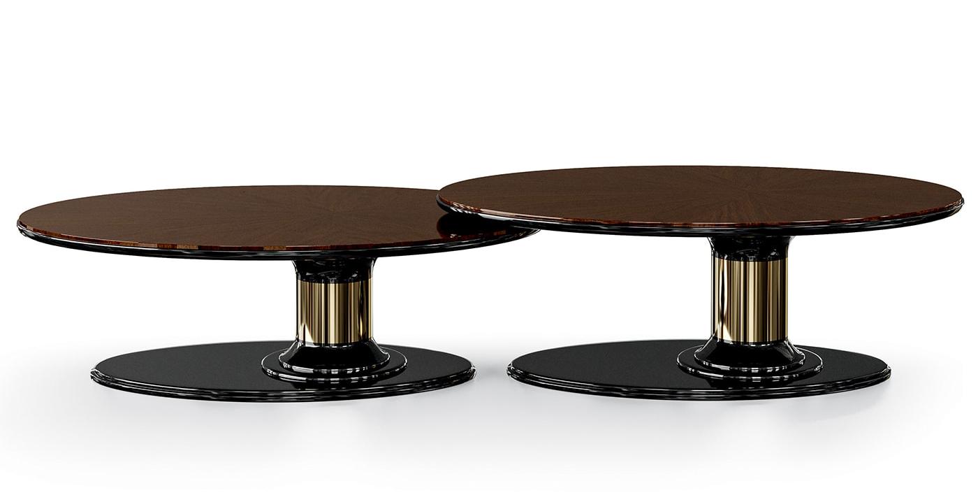 Dilan ronde salontafel | Afmetingen: B 130 × D 90 × H 40 cm Dilan ronde salontafel | Afmetingen: B 130 × D 90 × H 40 cm