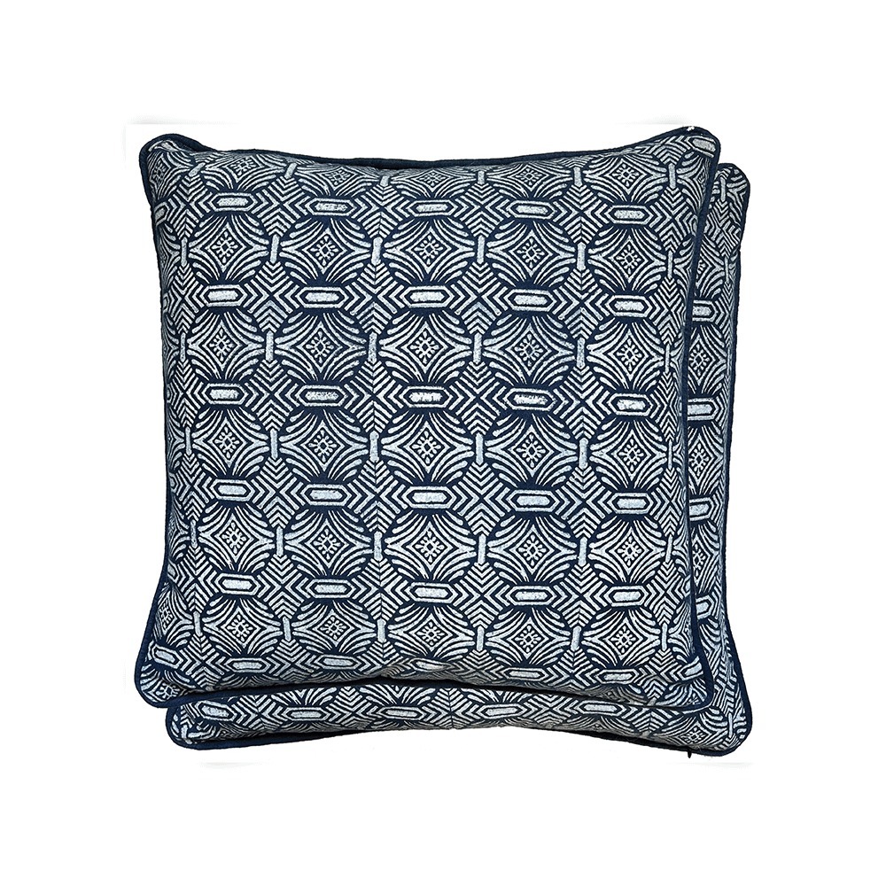 Pali Indigo 50 × 50 kussen