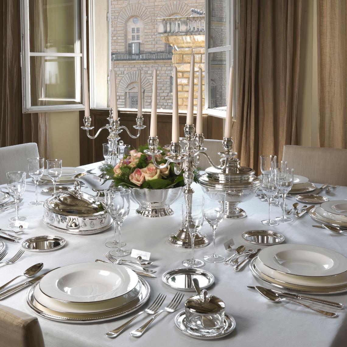 Grand Gourmet verzilverd ovaal dienblad | Afmetingen: 27 × 46 - 5