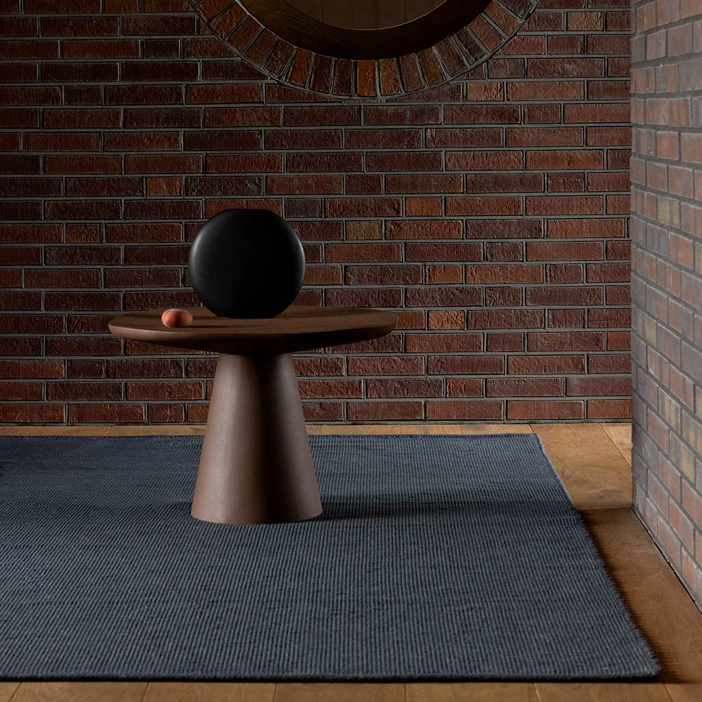 Grid leisteen tapijt | Maat: 140 × 200 cm