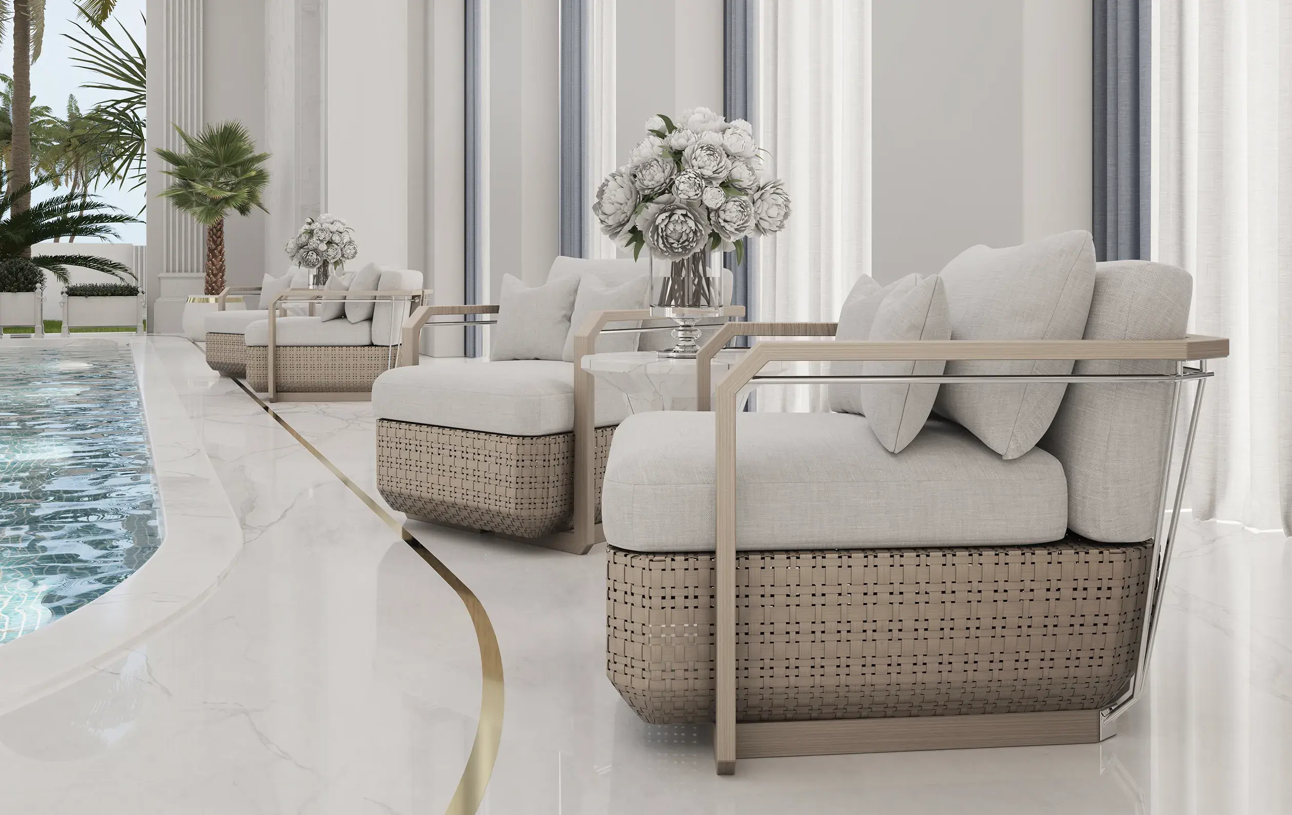 Heritage houten tuinfauteuil - 4