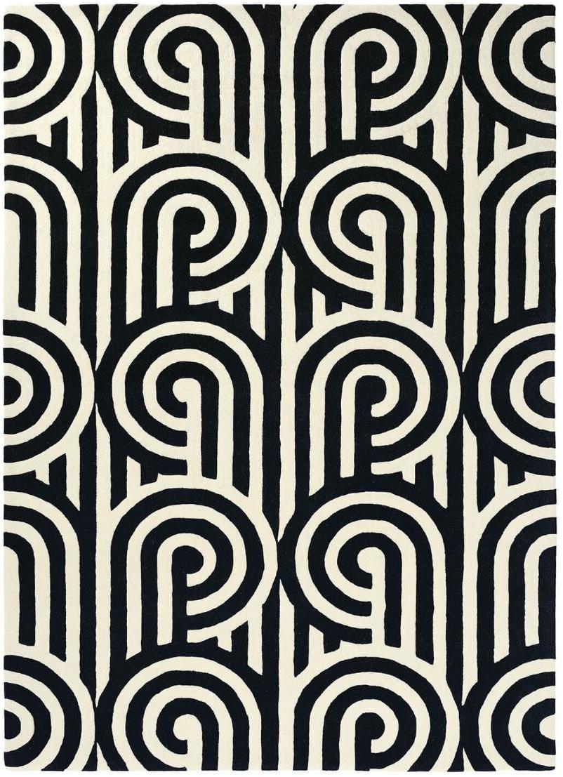 Turnabouts zwart tapijt | Maat: 170 × 240 cm