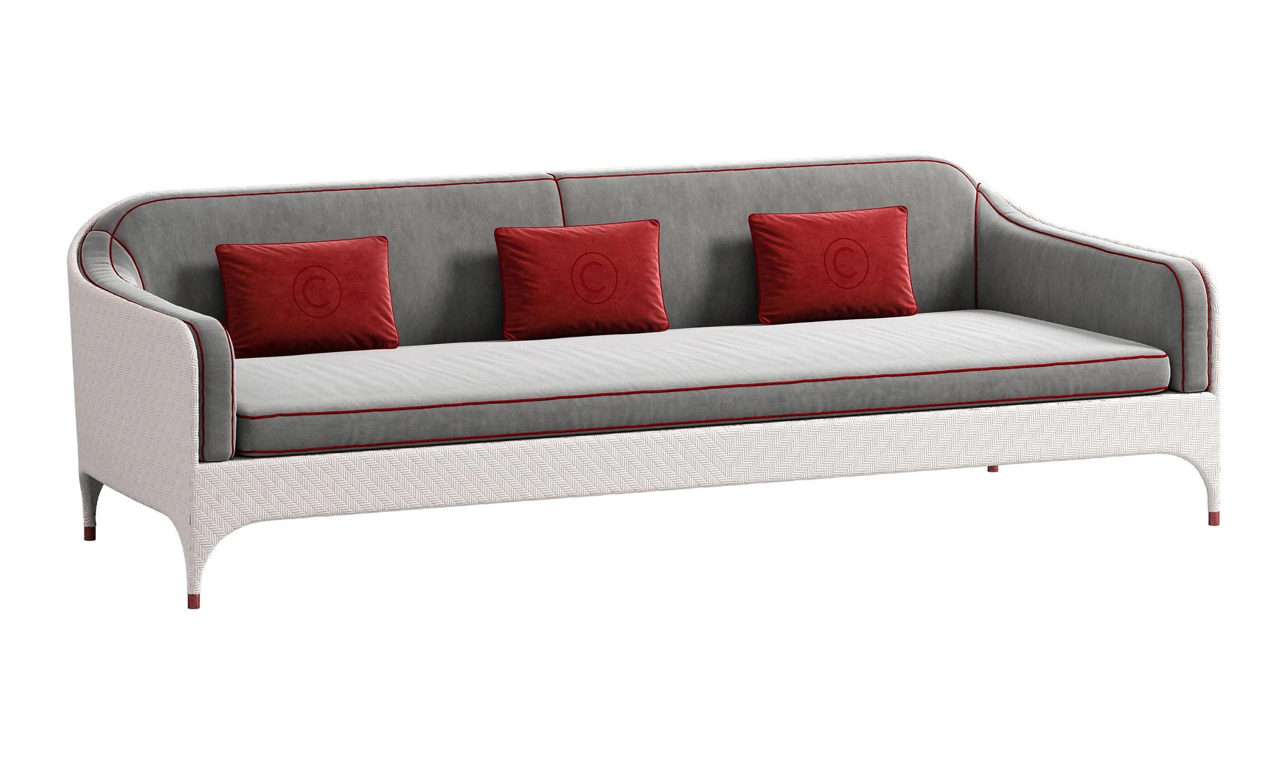 Driepersoons tuinsofa met armleuningen