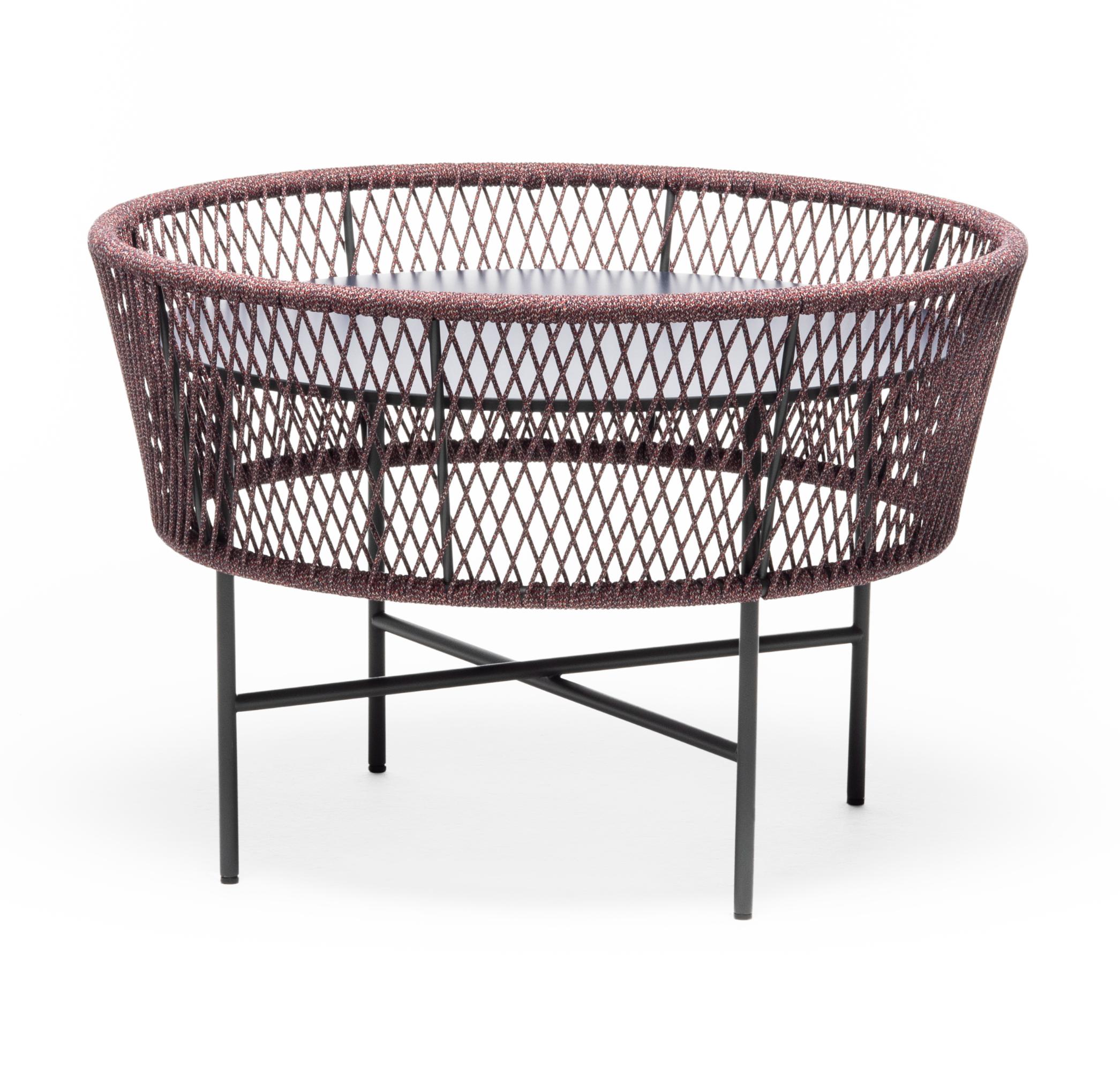 Tamburo ME Ronde Rood & Blauwe Buiten Salontafel