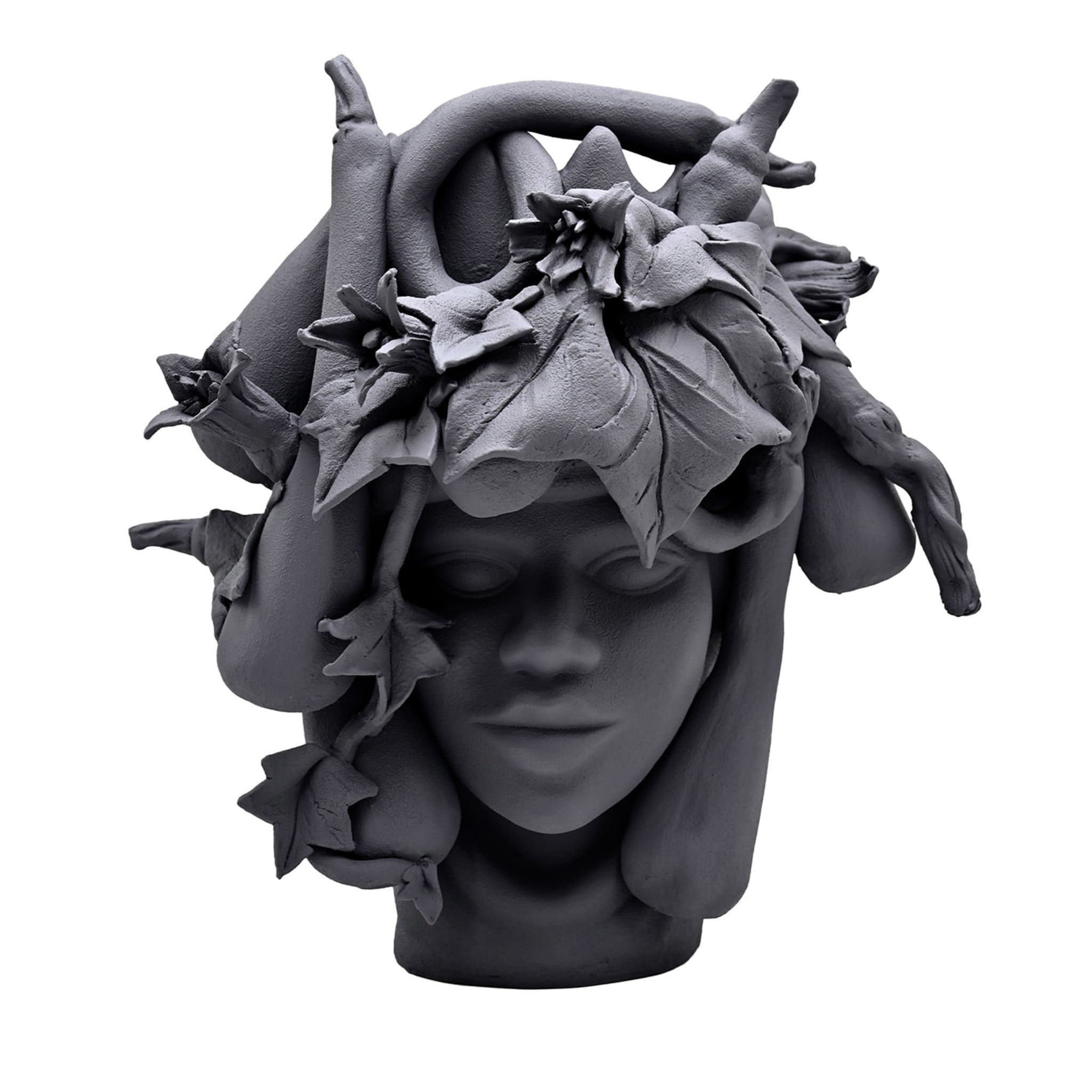 Moor's Head grijze sculptuur