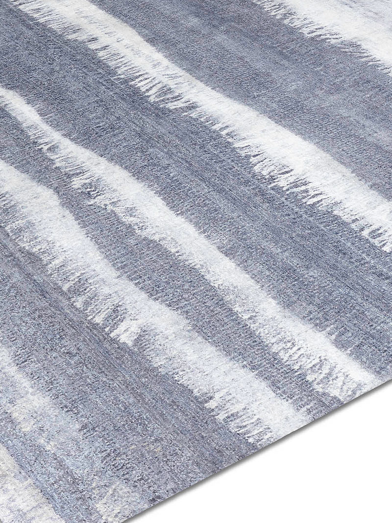 Blauw / grijs handgeknoopt tapijt | Maat: 305 × 427 cm