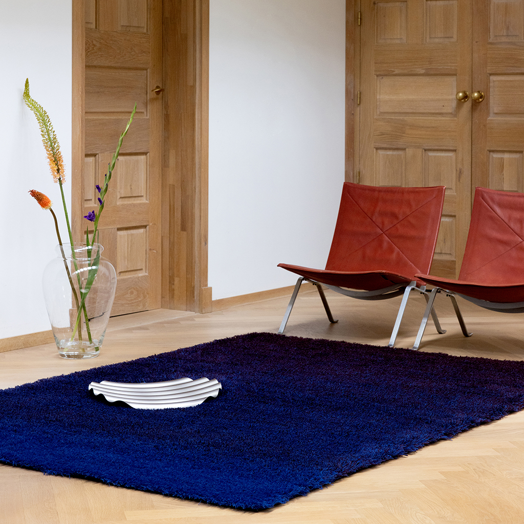 Shade high electric blue/aubergine tapijt | Maat: 200 × 300 cm