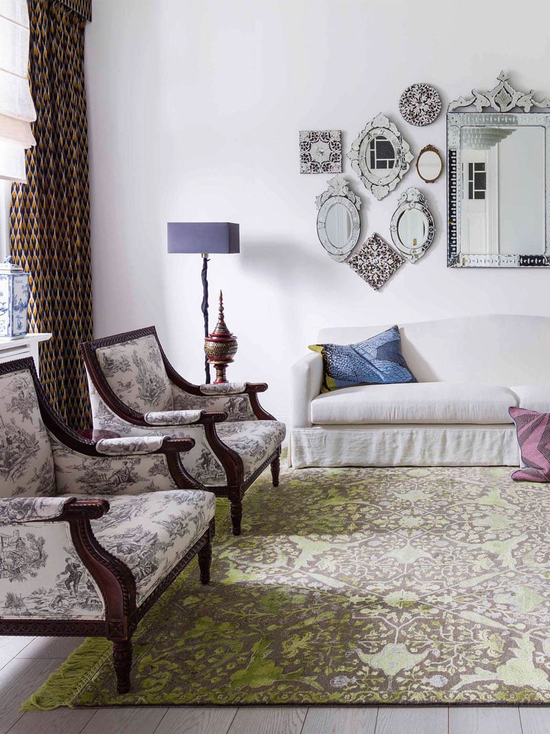 Teheran Green luxe tapijt