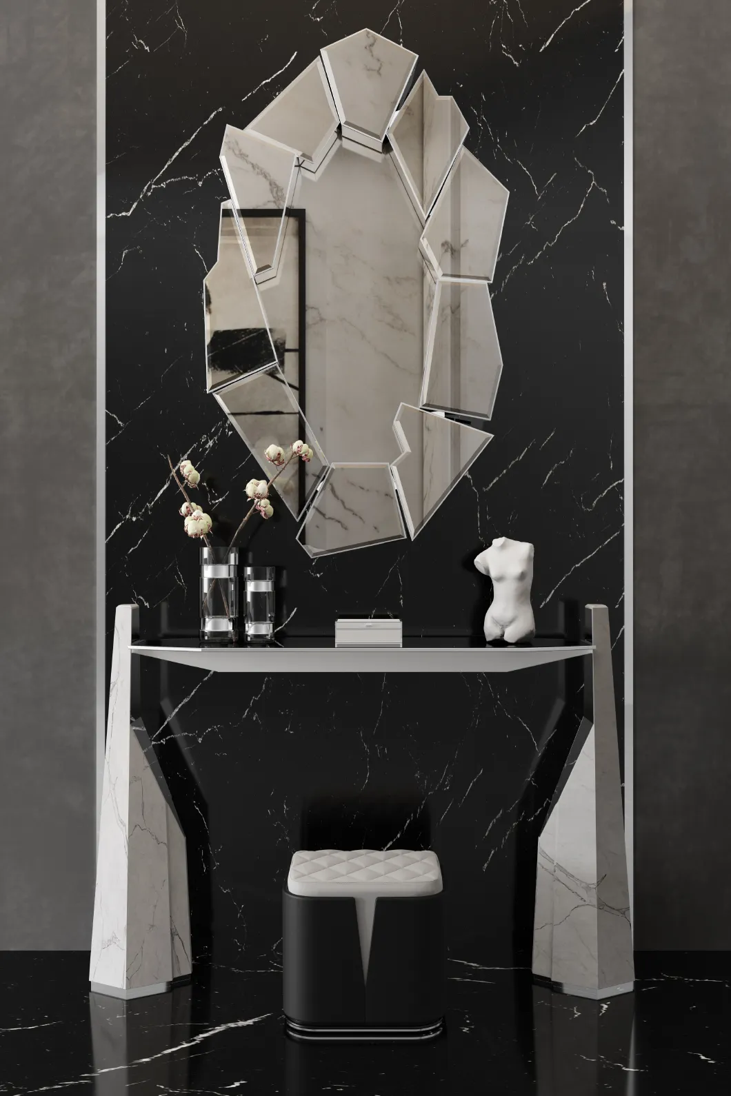 Shatter zilveren spiegel - 2