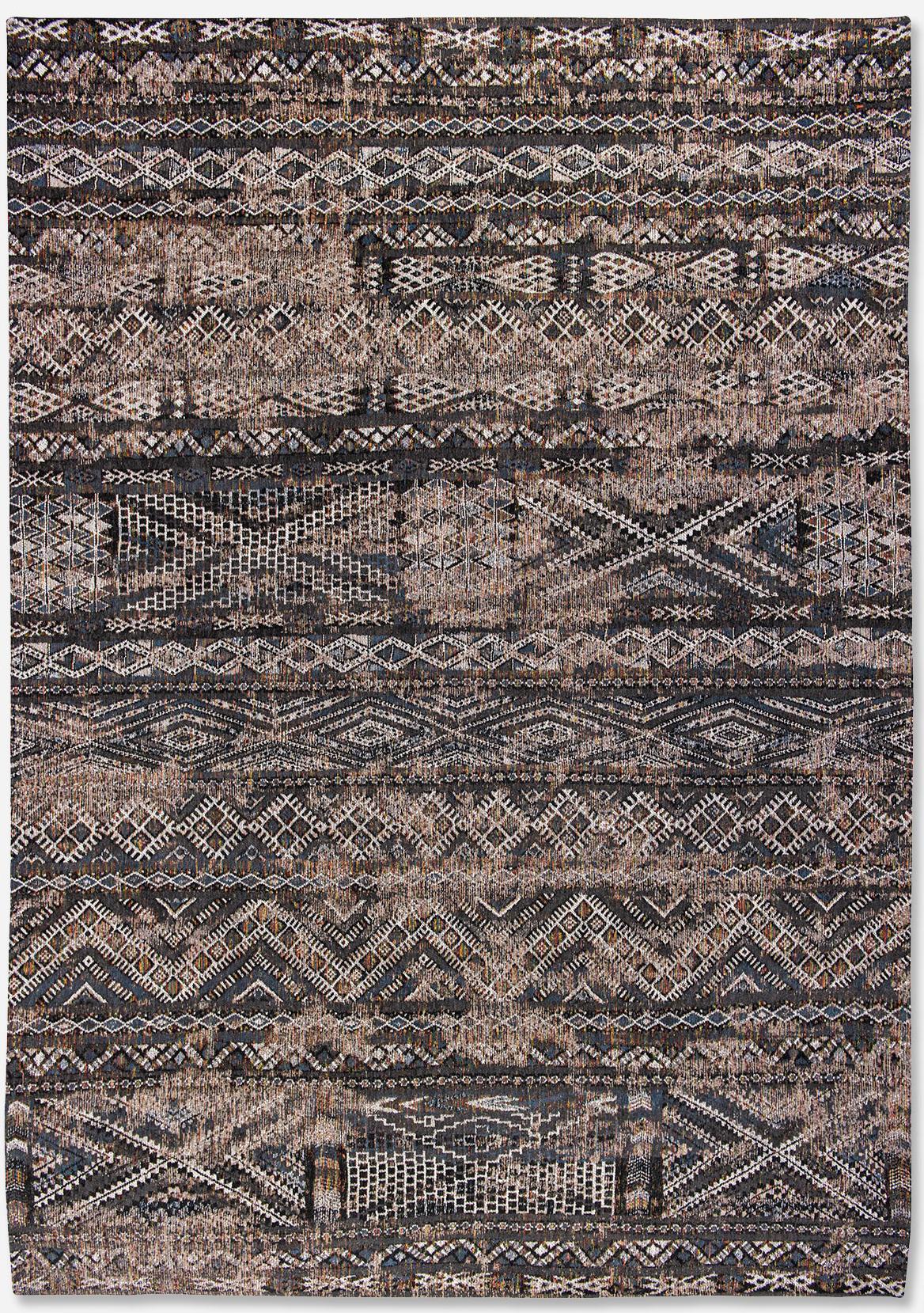 Black Rabat tapijt | Maat: 200 × 280 cm