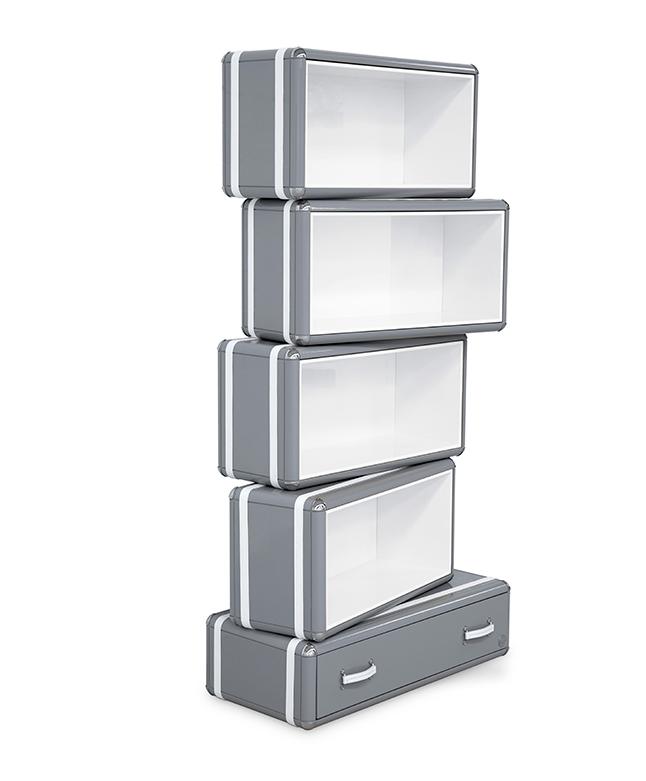 Skyline Tower grijs kinderboekenrek