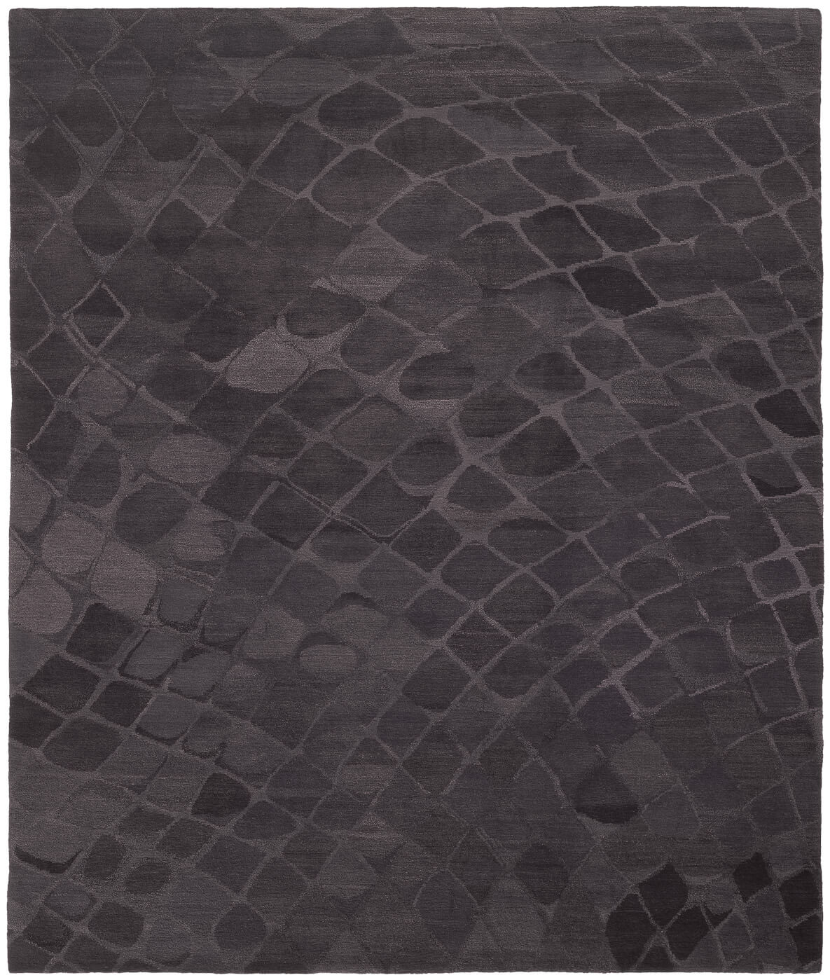 Slang zwart tapijt | Maat: 200 × 300 cm