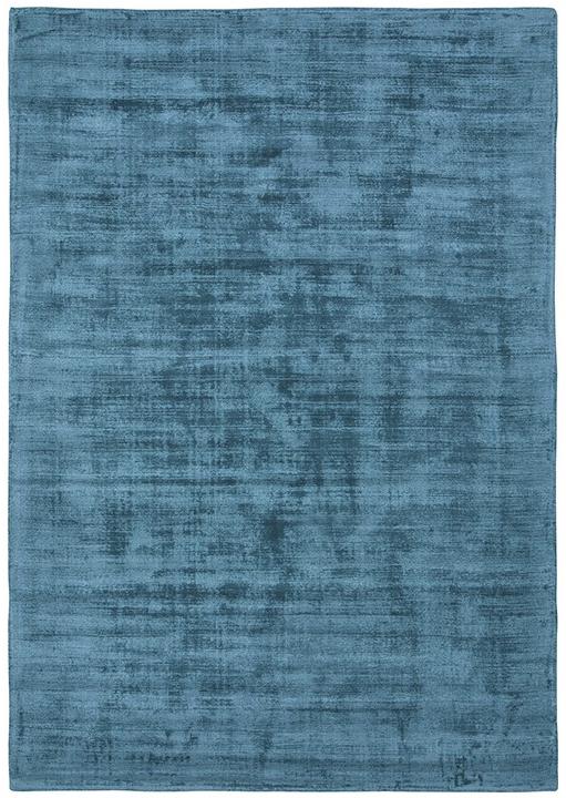 Glanzend Blue handloom tapijt | Maat: 140 × 200 cm