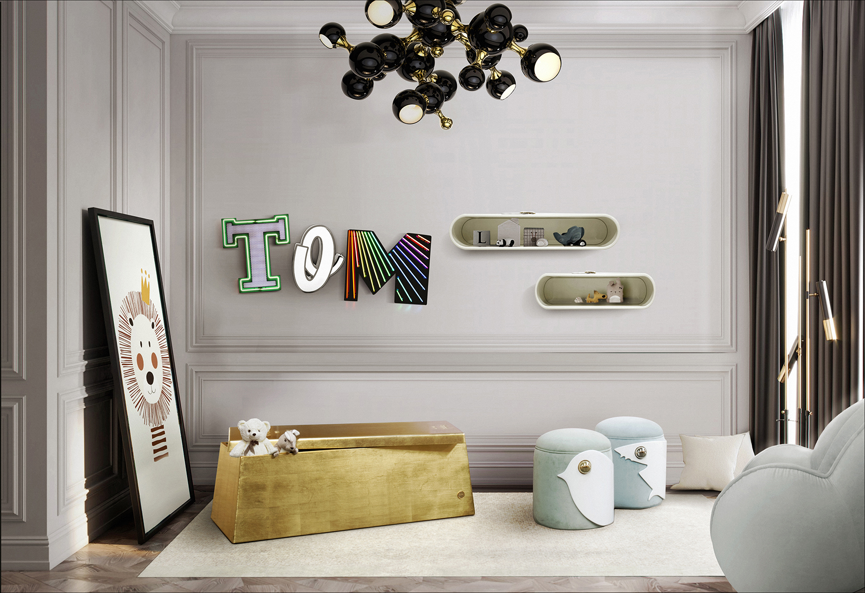 Molecular plafond hanglamp - 2