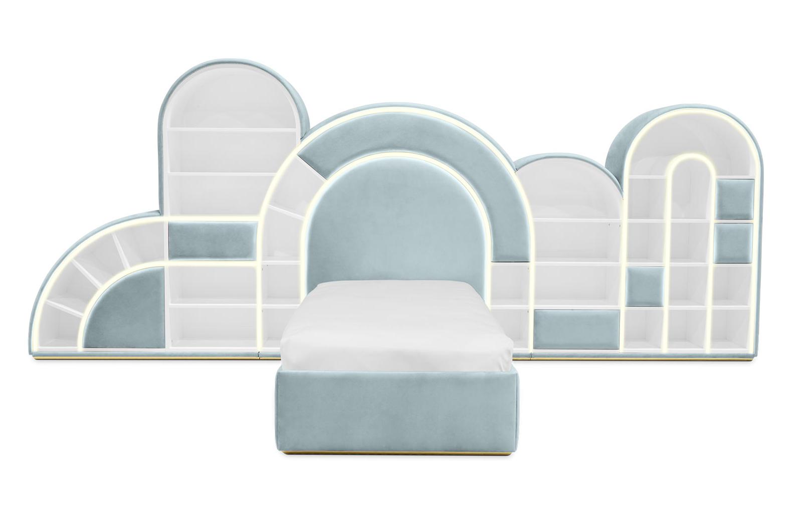 Bubblegum Marshmallow blauw kinderbed