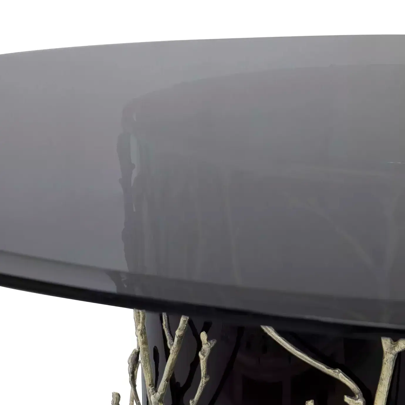 Elowen glazen blad eettafel