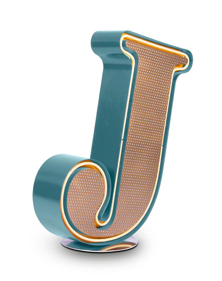 Joyful Letter J lamp