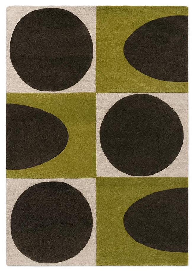 Spot Square Walnut/Lichen vloerkleed