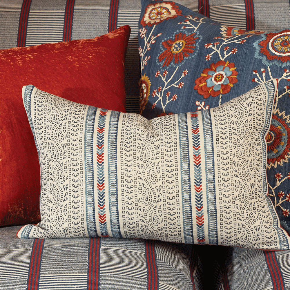 Barrington Indigo 50 × 35 kussen