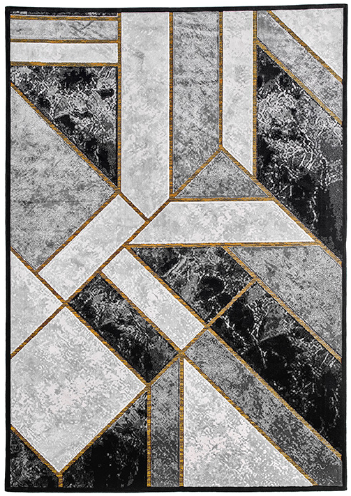 Gabriel designer Grey tapijt | Maat: 160 × 235 cm