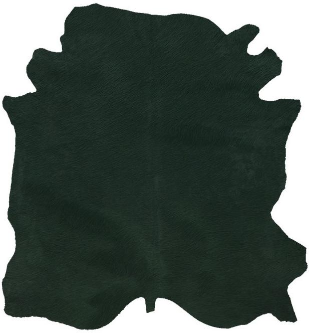 Donkergroene natuurlijke koeienhuid | Maat: 200 × 240 cm