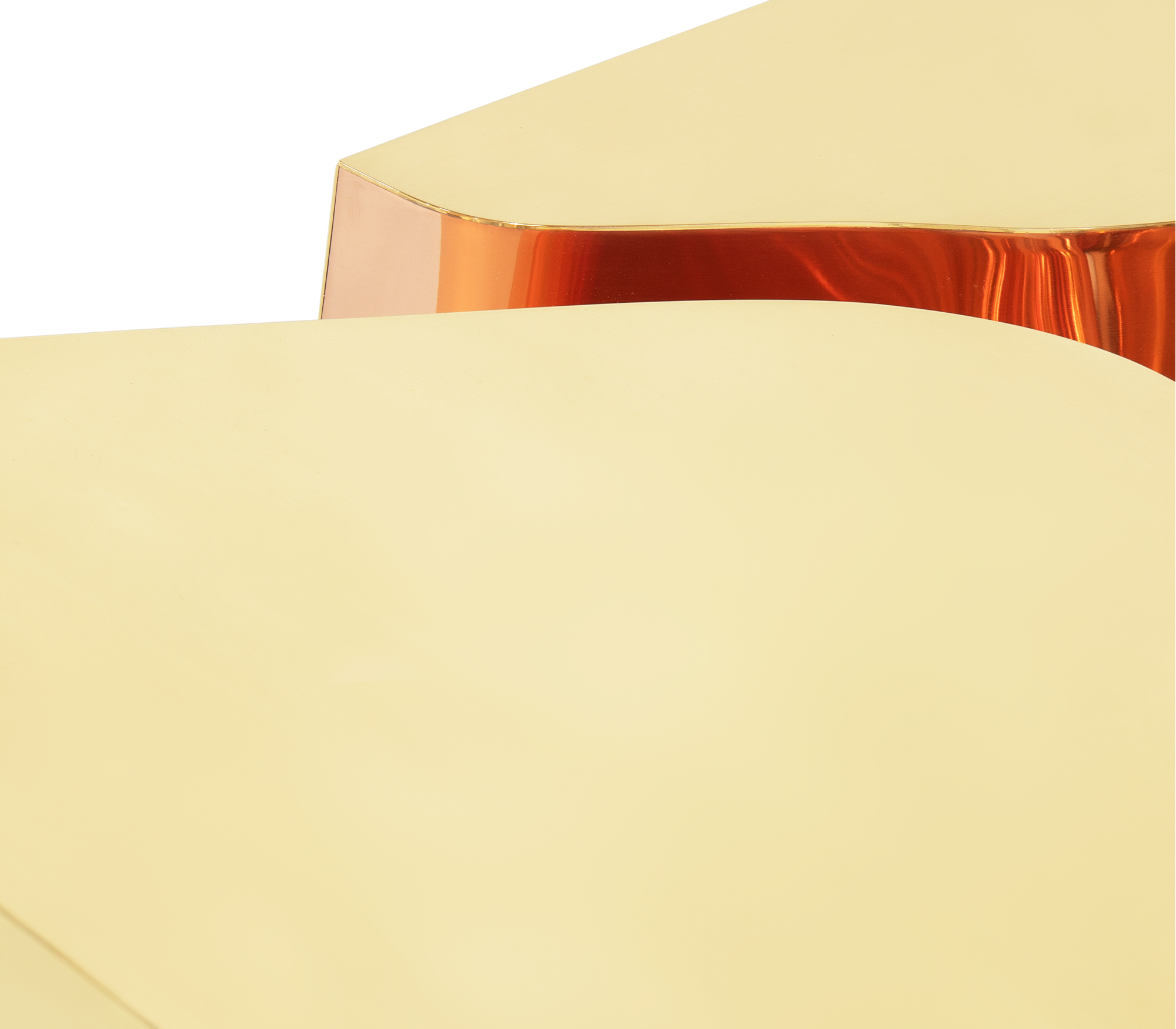 Fissure goud koper salontafel
