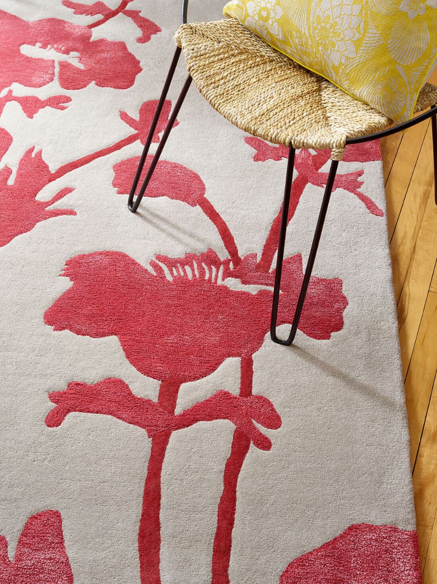 Floral poppy tapijt | Maat: 200 × 280 cm