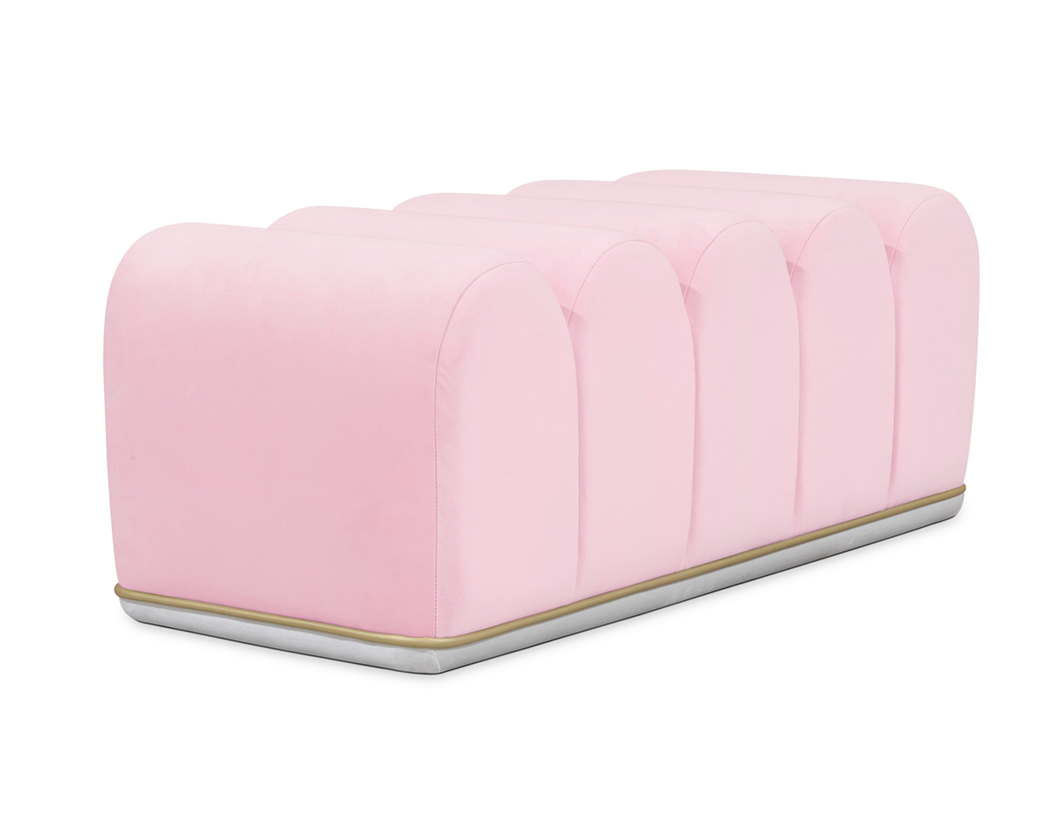 Sweet Swirl roze kinderbank