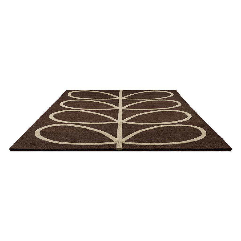 Giant Linear Stem Walnut vloerkleed